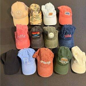 Assorted Baseball Caps Collection